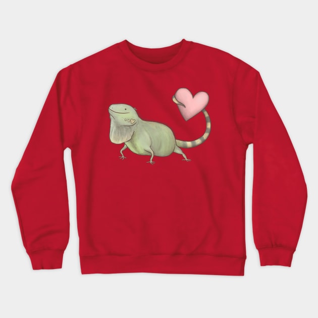 Iguana Love You Crewneck Sweatshirt by Sophie Corrigan